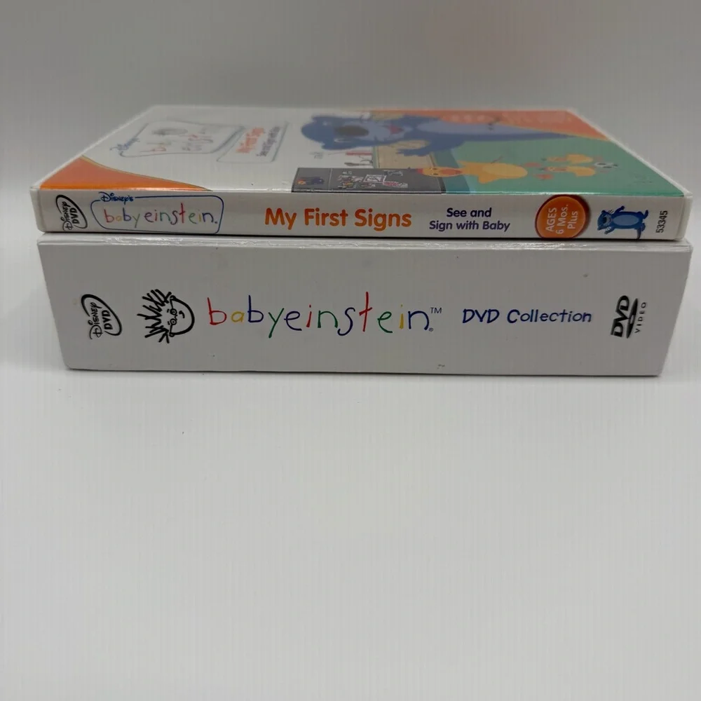 Disney’s Baby Einstein Lot of 25 DVDs + My First Signs Learning Educational READ